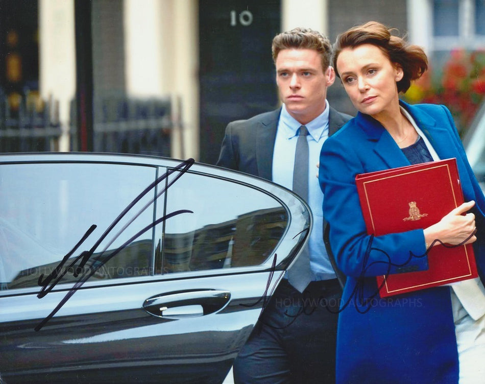 RICHARD MADDEN and KEELEY HAWES - Bodyguard Double Signed Photo