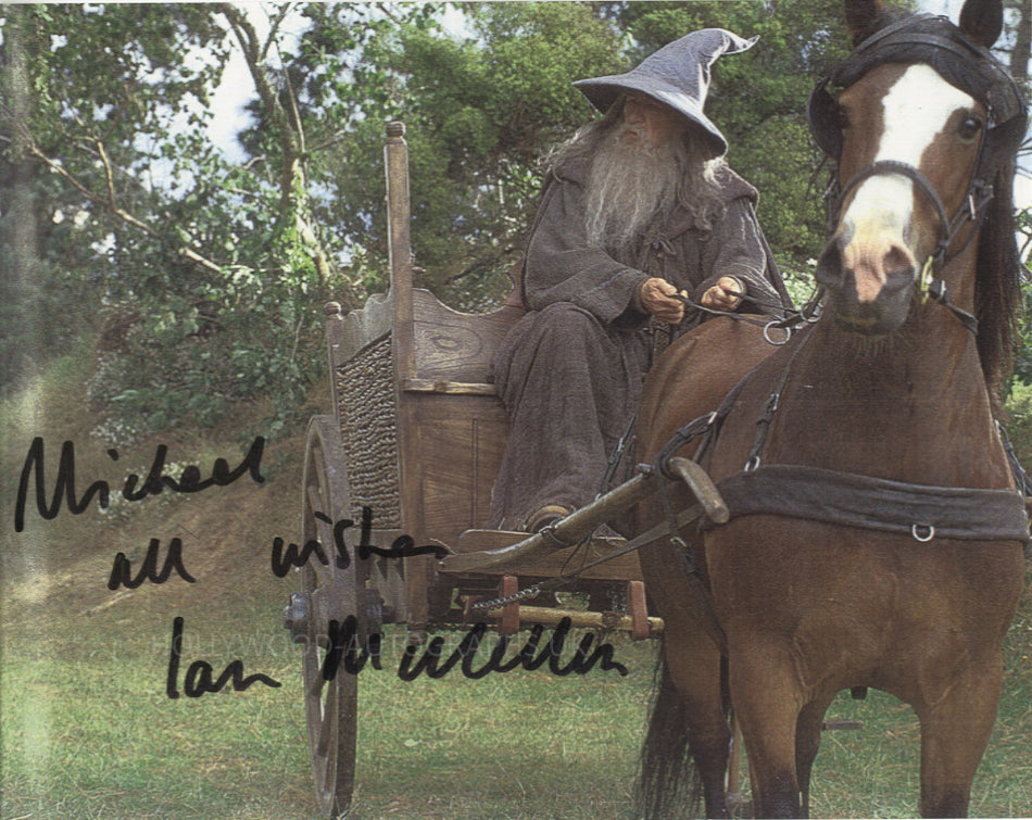 Sir IAN McKELLEN - The Lord Of The Rings - Dedicated Photo  - SWAU Certified