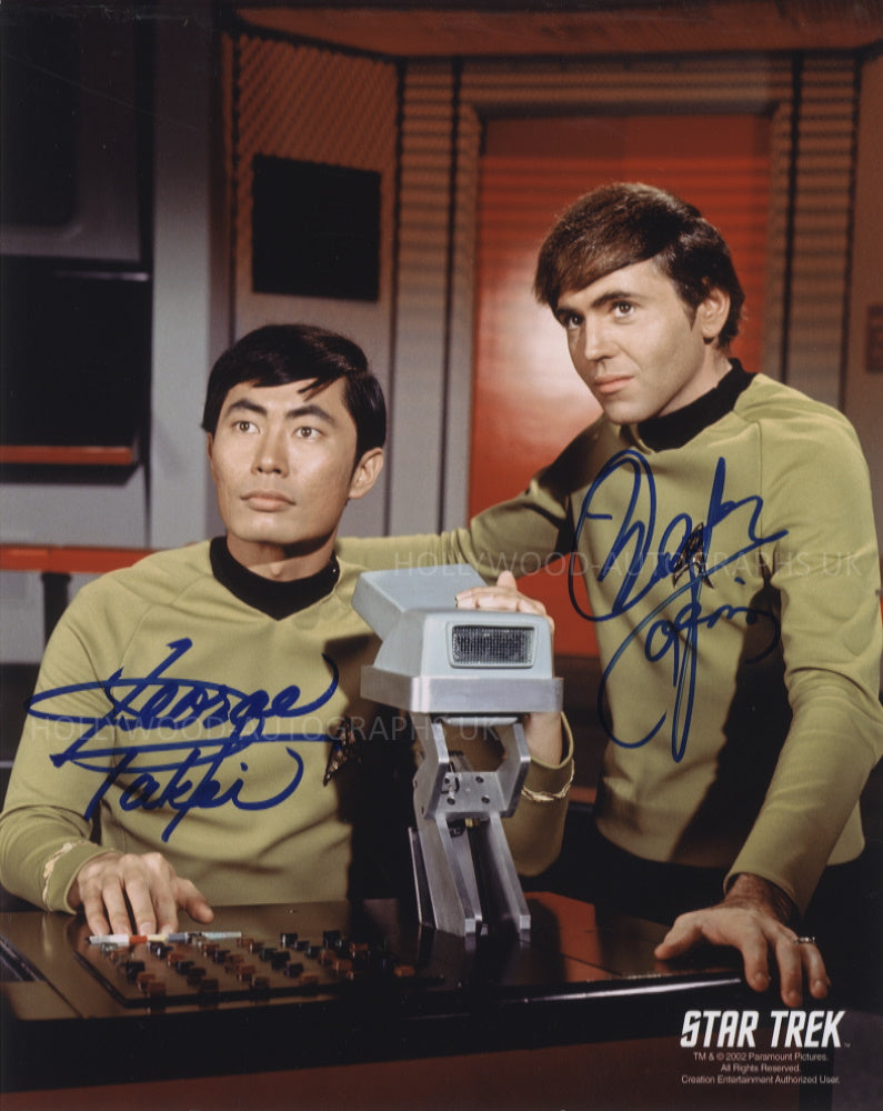 WALTER KOENIG and GEORGE TAKEI - Star Trek