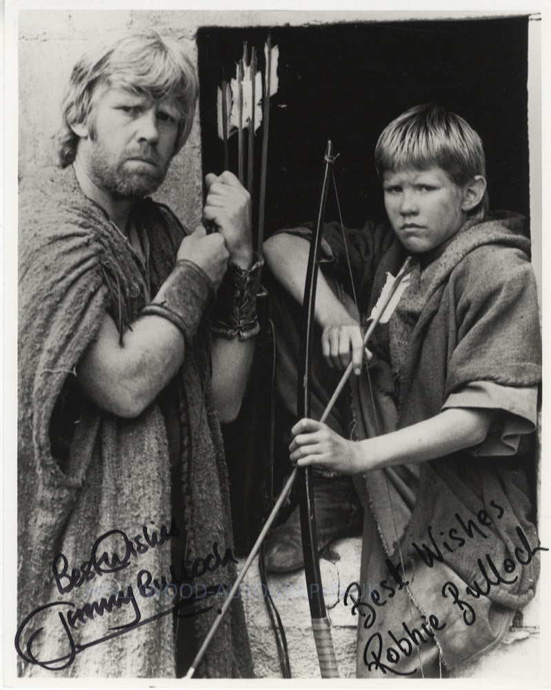 JEREMY BULLOCH and ROBBIE BULLOCH - Robin Of Sherwood - SWAU Certified