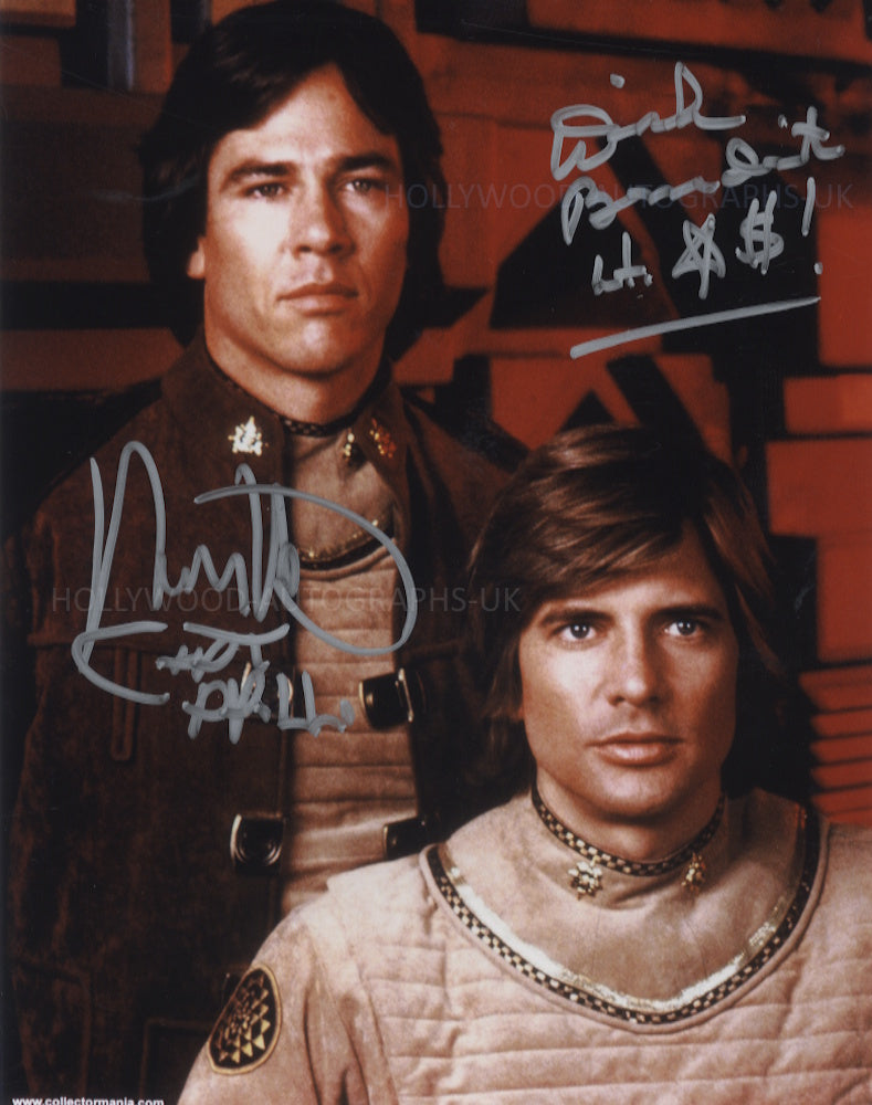 DIRK BENEDICT and RICHARD HATCH - Battlestar Galactica