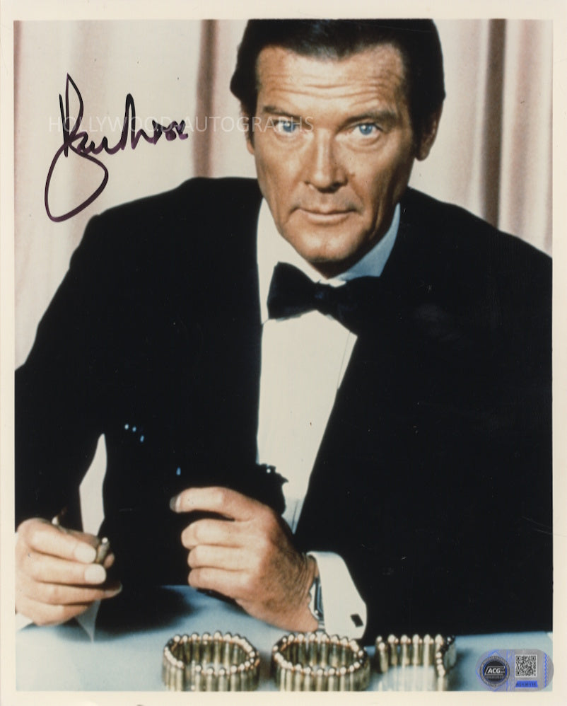 ROGER MOORE - James Bond - ACG Certified