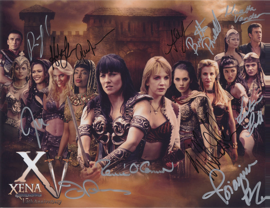 XENA: WARRIOR PRINCESS - 11"x14" Multi Signed Convention Photo