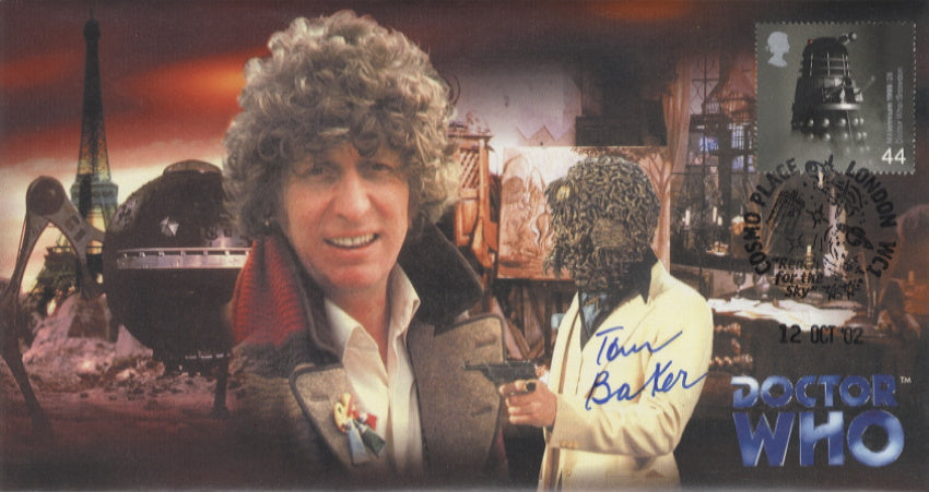 TOM BAKER - Doctor Who Signed Cover