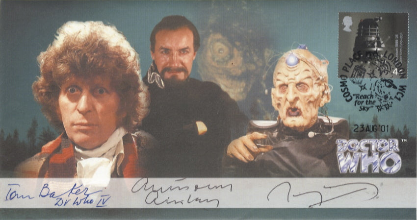 NICHOLAS COURTNEY, ANTHONY AINLEY and TERRY MOLLOY - Doctor Who Signed Cover