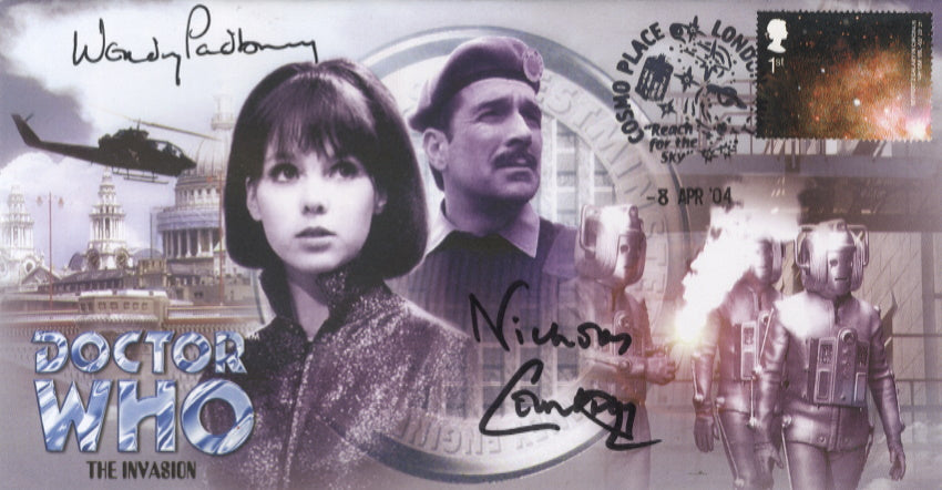 NICHOLAS COURTNEY and WENDY PADBURY- Doctor Who Signed Cover