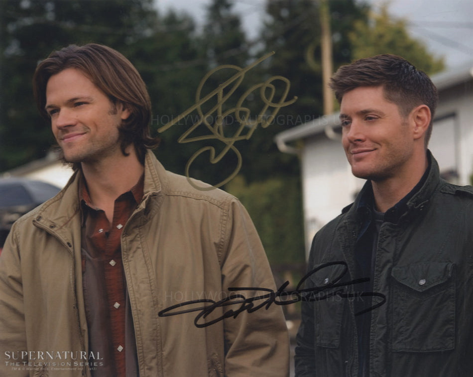 JENSEN ACKLES and JARED PADALECKI -  Supernatural Dual Signed