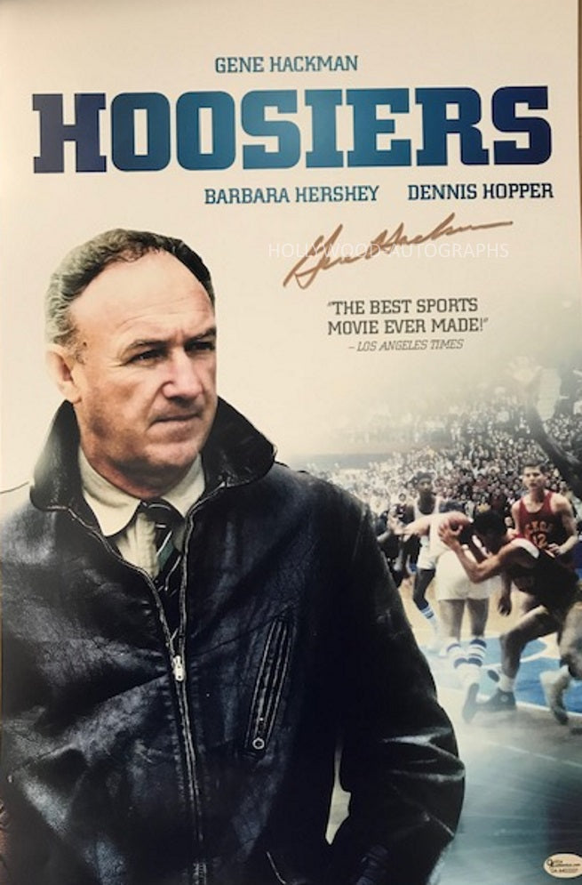 GENE HACKMAN - Hoosiers -  11"x 17" Online Authentics