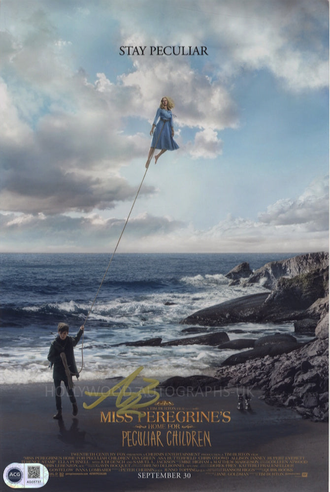ASA BUTTERFIELD - Miss Peregrine's Home For Peculiar Children (20cm x 30cm) - ACG Certified