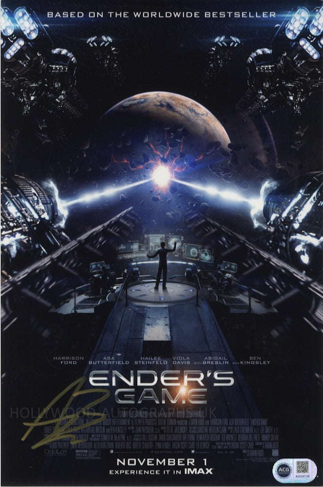 ASA BUTTERFIELD - Ender's Game (20cm x 30cm) - ACG Certified