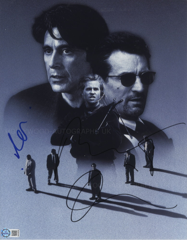 ROBERT DE NIRO and AL PACINO - Heat Dual Signed - 11"x 14" - ACG Certified