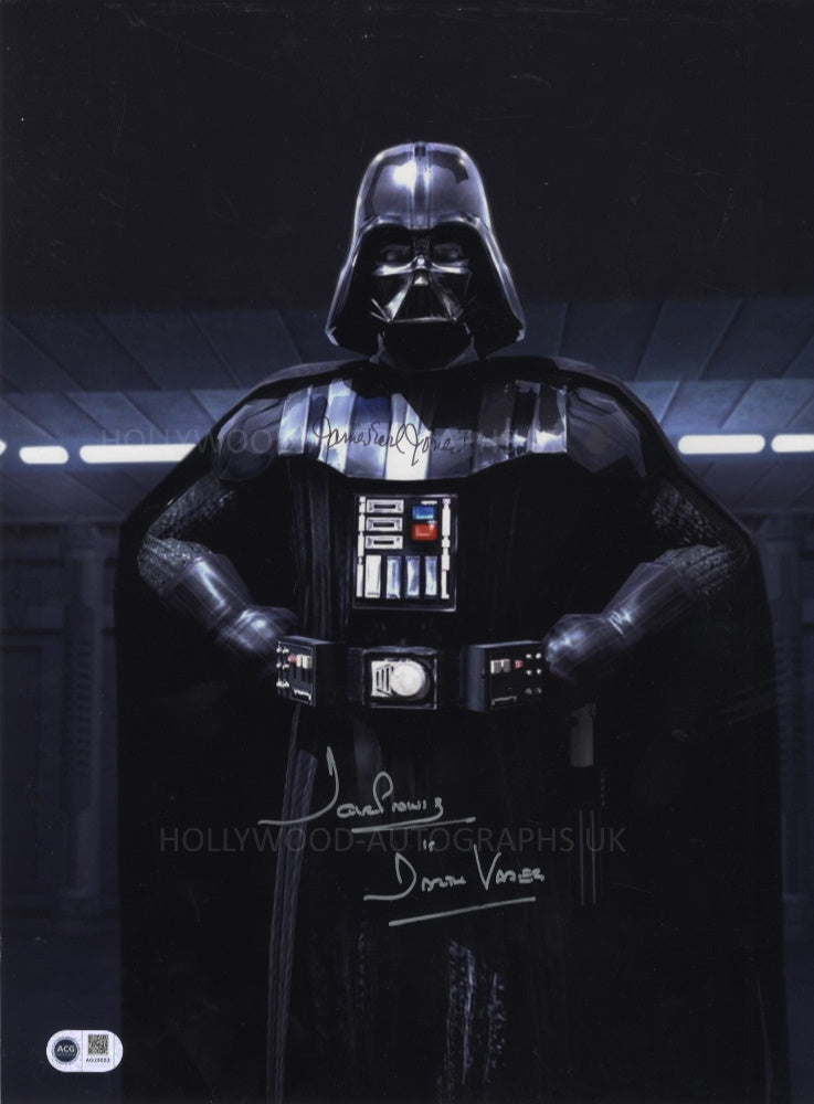 JAMES EARL JONES and DAVE PROWSE - Star Wars 12"x16" - ACG Certified