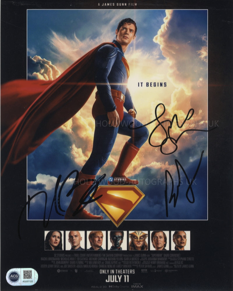RACHEL BROSNAHAN, JAMES GUNN  and PETER SAFRAN - Superman (2025) - ACG Certified