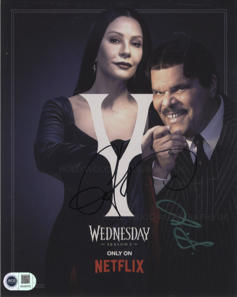 CATHERINE ZETA JONES and LUIS GUZMAN - Wednesday - ACG Certified