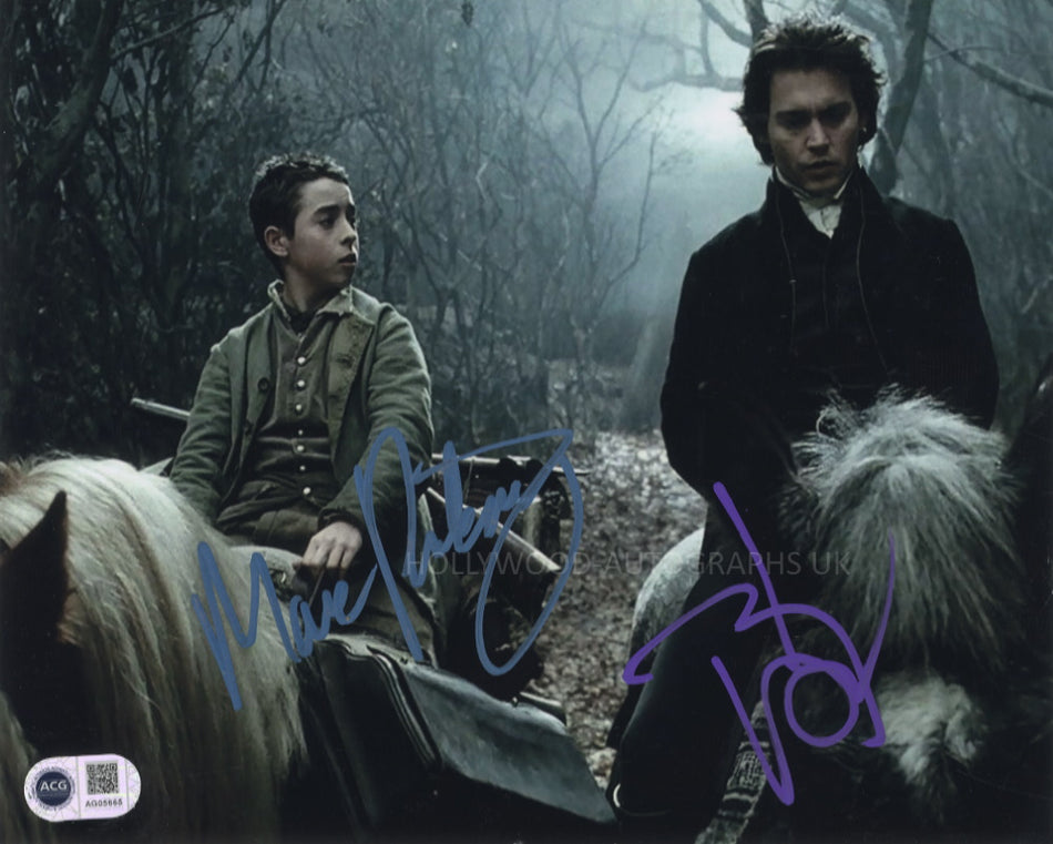 JOHNNY DEPP and MARC PICKERING - Sleepy Hollow - ACG Certified