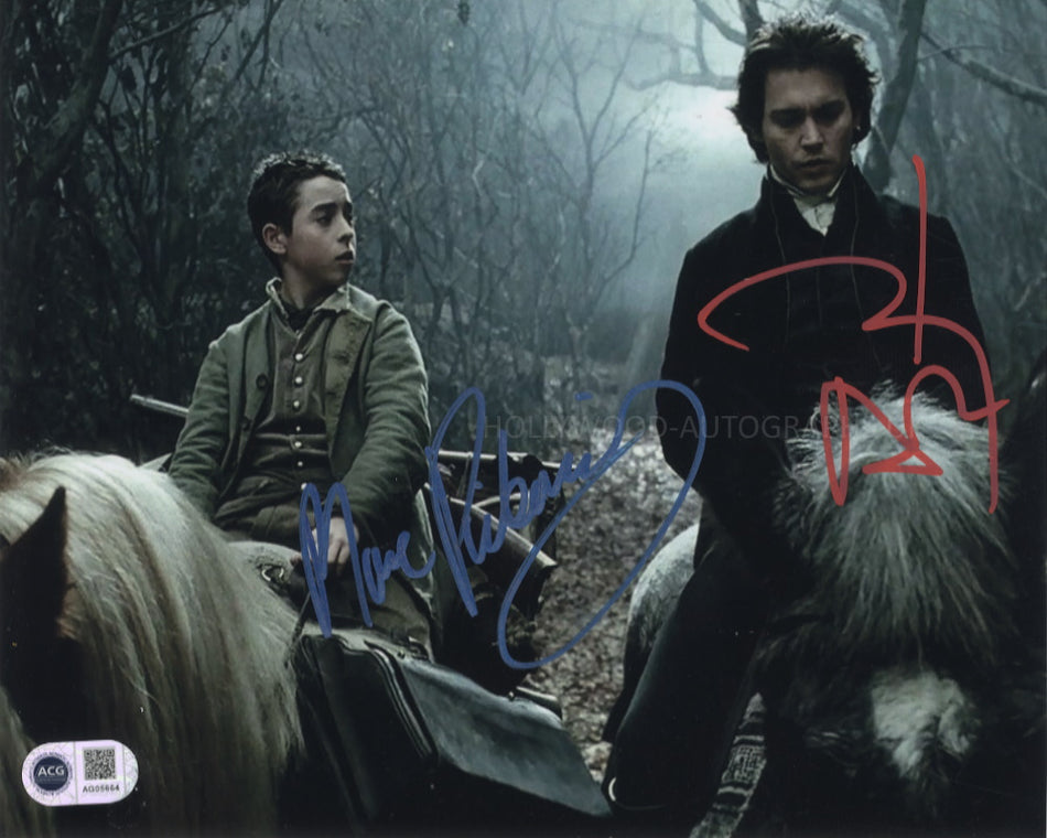 JOHNNY DEPP and MARC PICKERING - Sleepy Hollow - ACG Certified