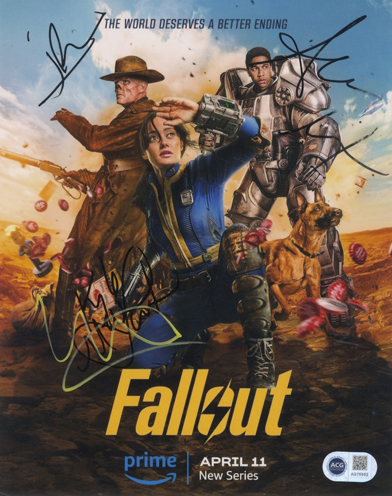 FALLOUT Multi Signed Cast Photo - 4 Signatures - ACG Certified