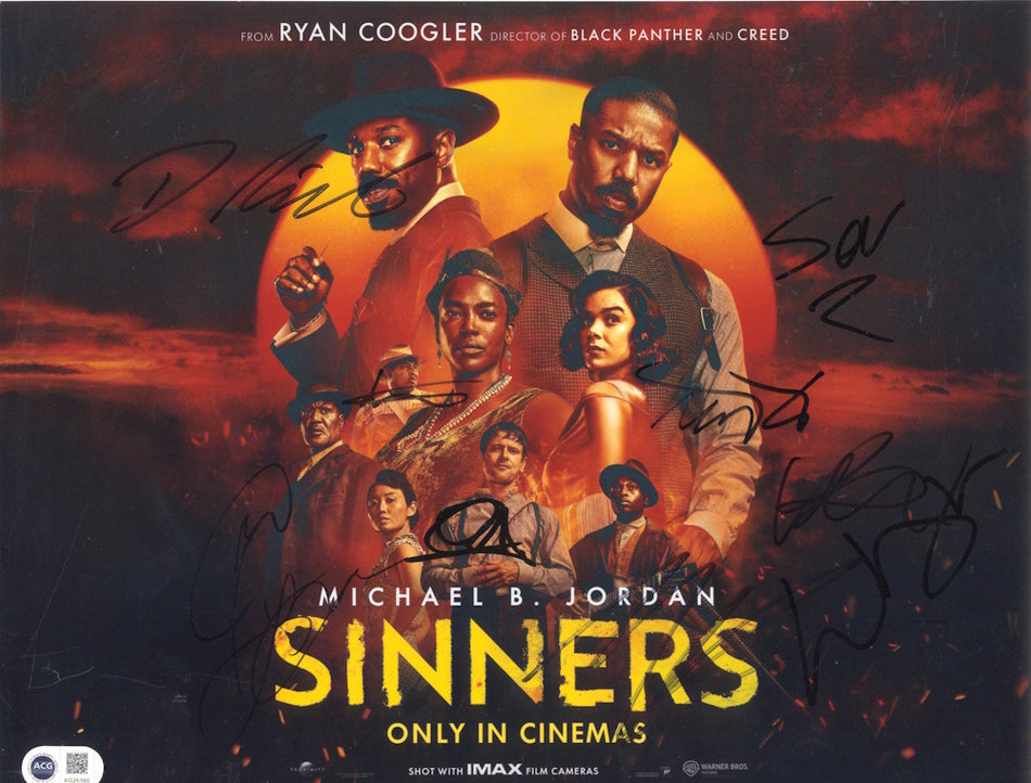SINNERS Multi Signed 11"x 14" - ACG Certified