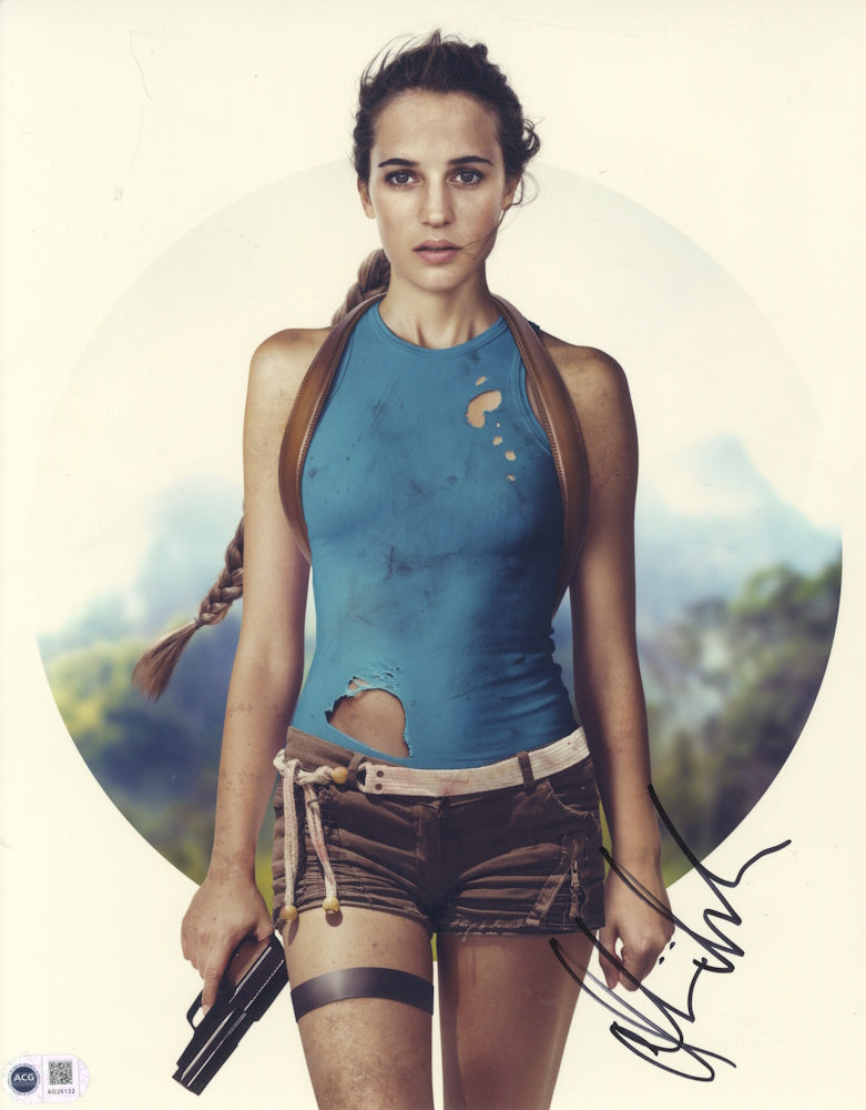 ALICIA VIKANDER - Tomb Raider 11"x14" -  ACG Certified