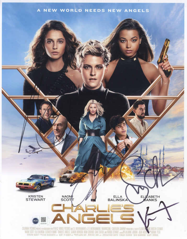 CHARLIES'S ANGELS (2019) - Multi Signed 11"x14" - ACG Certified