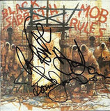 BLACK SABBATH - Mob Rules Multi Signed CD Cover - Dio
