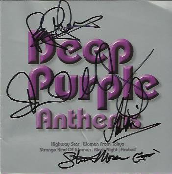 DEEP PURPLE: Anthems - Multi Signed CD – Hollywood-Autographs UK