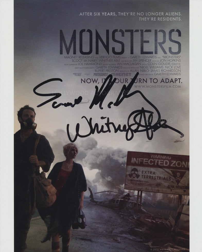 SCOOT McNAIRY & WHITNEY ABLE - Monsters - Multi-Signed
