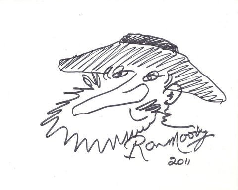 RON MOODY - Hand Drawn Sketch of Fagin From Oliver - (3)