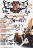 REO SPEEDWAGON - Multi-Signed A5 Flyer - (2)
