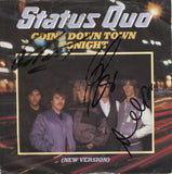 STATUS QUO - Going Down Town Tonight - Multi Signed 7" Vinyl