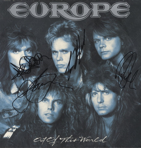 EUROPE - Out Of This World - Multi Signed 12" Vinyl