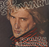 ROD STEWART - Foolish Behavior - Signed 12" Vinyl