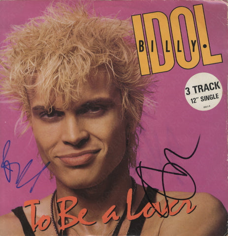 BILLY IDOL - To Be A Lover - Dual Signed 12" Vinyl