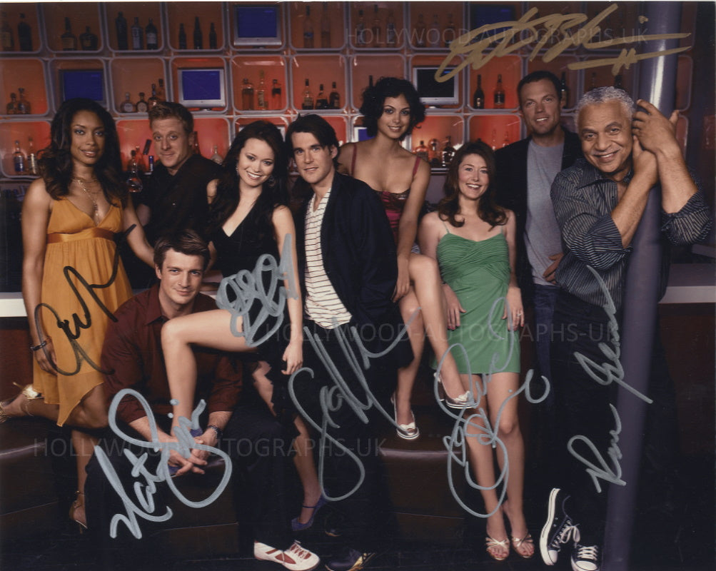 FIREFLY Multi Signed Cast Photo - 7 Autographs – Hollywood-Autographs UK