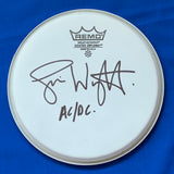 SIMON WRIGHT - AC/DC Signed Drum Head