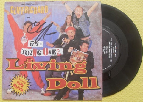 CLIFF RICHARDS - Living Doll 7&quot; Vinyl - Comic Relief With The Young Ones