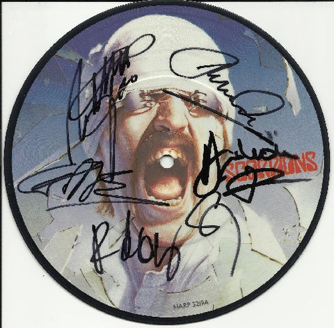 SCORPIONS: NO ONE LIKE YOU 7&quot; Multi SIgned Vinyl Picture Disc
