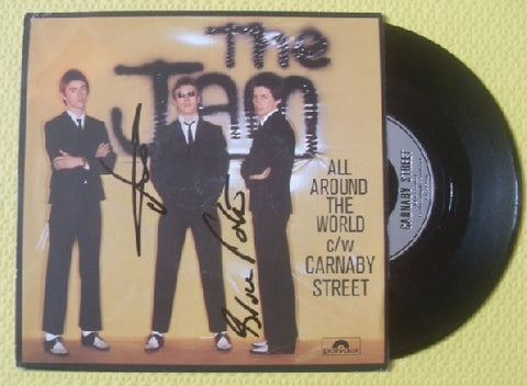 THE JAM - All Around The World 7&quot; Vinyl - Dual Signed